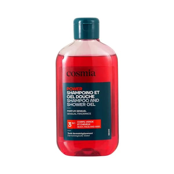 COSMIA Power Gel y champú 3 en 1 (cuerpo, cara y cabello), con perfume sensual 250 ml. - 0.25 l - Imagen del producto en Findit