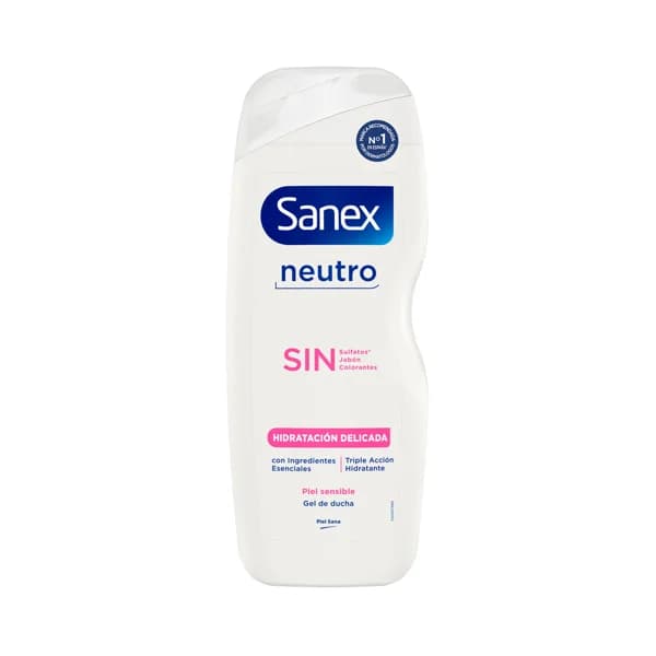 SANEX Sin neutro Gel de ducha o baño, con hidratantes naturales para pieles sensibles y delicadas 600 ml. - 0.6 l - Imagen del producto en Findit
