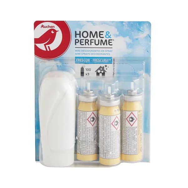 PRODUCTO ALCAMPO Ambientador mini spray + 3 recambios. fragancia frescor PRODUCTO ALCAMPO 3uds. x 15 ml. - 1 ud - Imagen del producto en Findit