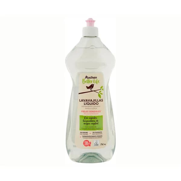 PRODUCTO ALCAMPO Lavavajillas concentrado pieles sensibles 750 ml - 0.75 l - Imagen del producto en Findit