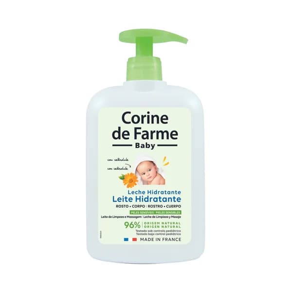 CORINE DE FARME Loción de limpieza y masaje para rostro y cuerpo, especial pieles sensibles CORINE DE FARME 500 ml. - 0.5 l - Imagen del producto en Findit