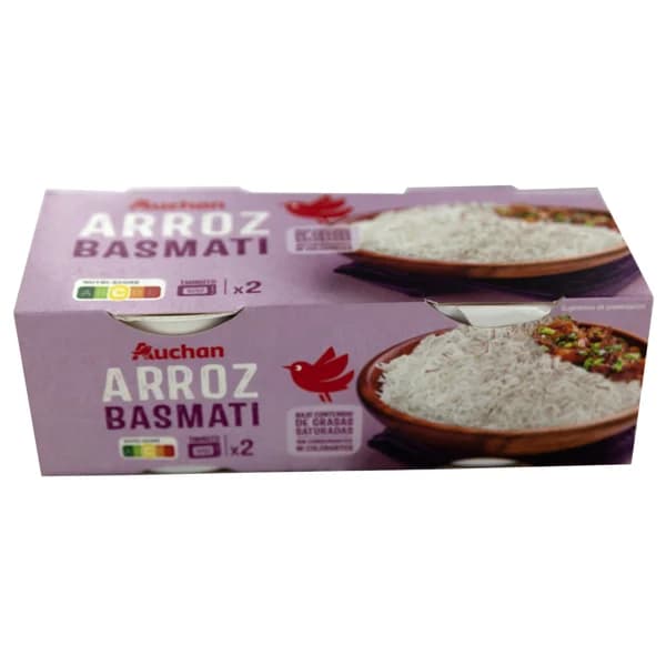 PRODUCTO ALCAMPO Arroz basmati vasito para microondas calentar y listo 2 x 125 g. - 0.25 kg - Imagen del producto en Findit