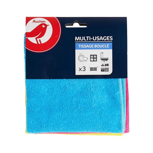 PRODUCTO ALCAMPO Bayetas microfibra multiusos PRODUCTO ALCAMPO 31 x 32 cm 3 uds. - 1 ud - Imagen del producto en Findit