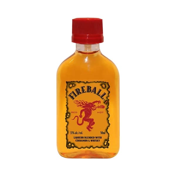 Licor de mezcla de whiskies con un toque de canela FIREBALL botella 50 cl. - 0.05 l - Imagen del producto en Findit