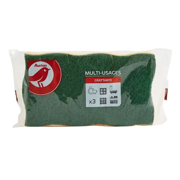 PRODUCTO ALCAMPO Estropajo con fibra verde PRODUCTO ALCAMPO 3 uds. - 1 ud - Imagen del producto en Findit