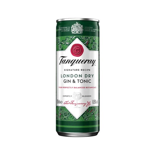 TANQUERAY Combinado (Gin & tonic) ginebra tipo London dry gin + tónica lata 25 cl. - 0.25 l - Imagen del producto en Findit
