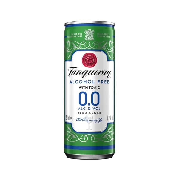 TANQUERAY 0.0 Combinado (Gin & tonic) bebida  sin alcohol tipo Gin + tónica lata 25 cl. - 0.25 l - Imagen del producto en Findit