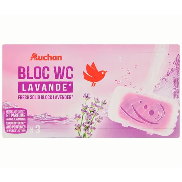 PRODUCTO ALCAMPO Pastillas WC fresco, sólidas, fragancia lavanda PRODUCTO ALCAMPO 3 uds. - 1 ud - Imagen del producto en Findit