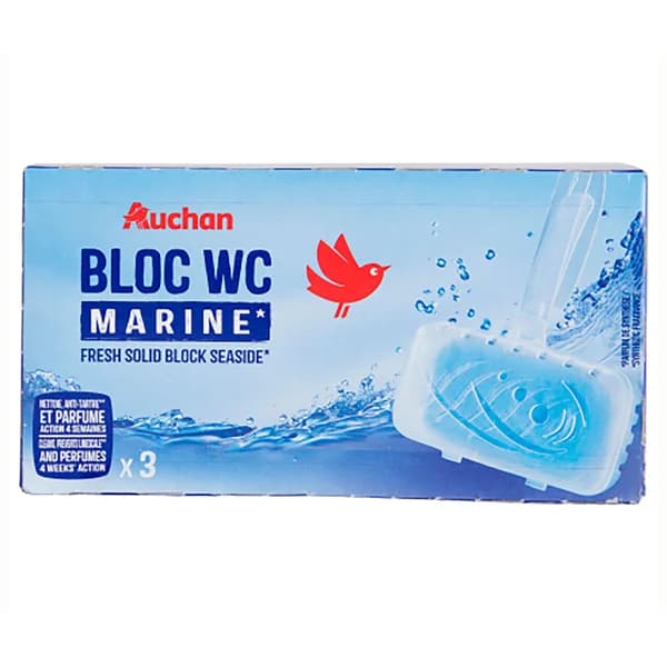 PRODUCTO ALCAMPO Pastillas WC fresco, sólidas, fragancia olor Marino PRODUCTO ALCAMPO 3 uds. - 1 ud - Imagen del producto en Findit