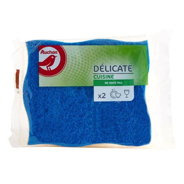 PRODUCTO ALCAMPO Estropajo de fibra, especial superficies delicadas PRODUCTO ALCAMPO 2 uds. - 1 ud - Imagen del producto en Findit