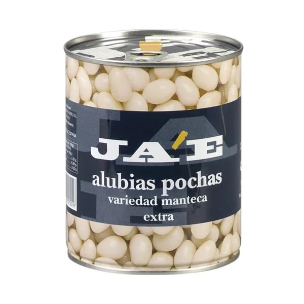 JAE Alubias blancas cocidas pocha JAE lata de 500 g. - 0.5 kg - Imagen del producto en Findit