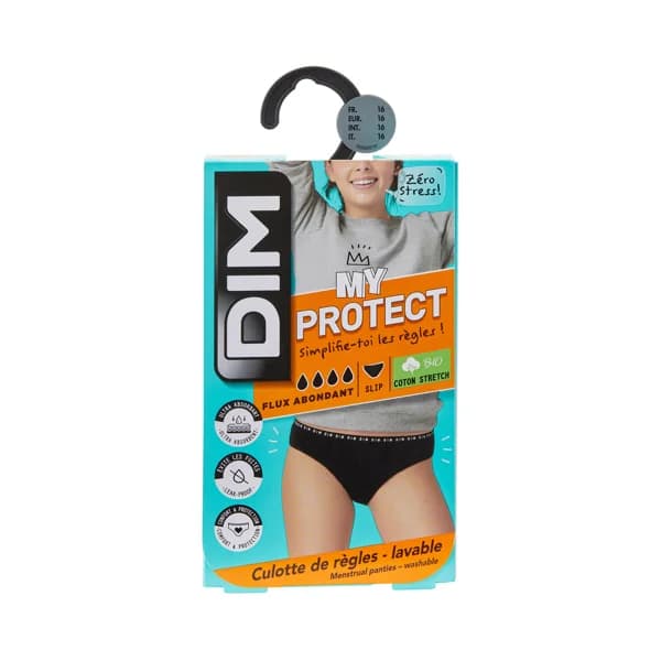 DIM My protect Braguita menstrual lavable para flujo abundante talla 12. - 1 ud - Imagen del producto en Findit