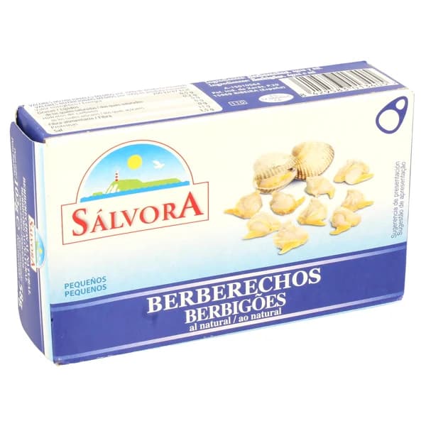 SÁLVORA Berberechos al natural + 75 piezas 58 g. - 0.06 kg - Imagen del producto en Findit