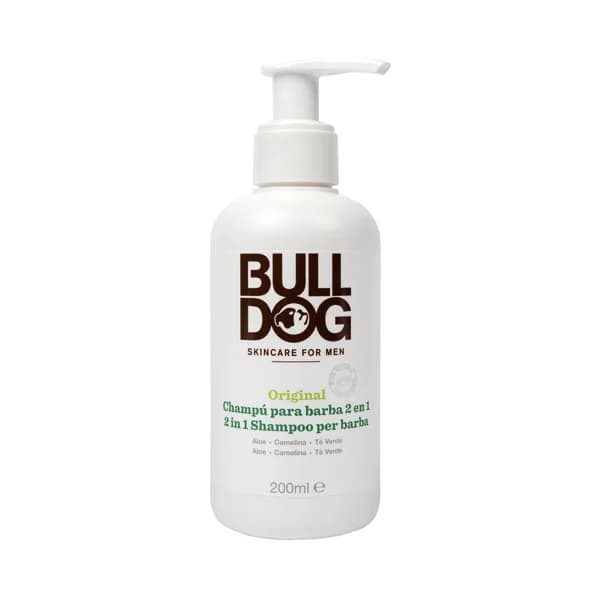 BULLDOG Champú para barba con aloe vera, camelina y té verde de origen natural BULLDOG 200 ml. - 0.2 l - Imagen del producto en Findit