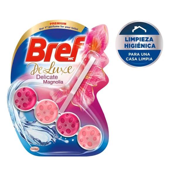 BREF Pastillas WC perfume Delicate Magnolia BREF DE LUXE 50 g. - 0.05 kg - Imagen del producto en Findit