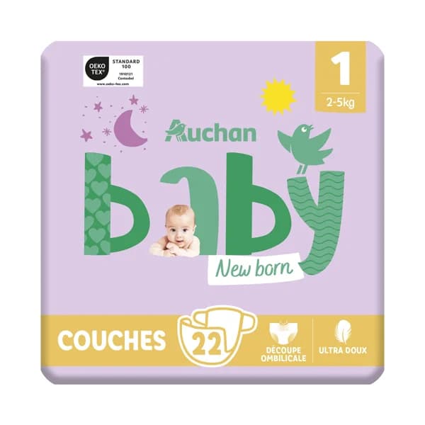 PRODUCTO ALCAMPO Baby Pañales talla 1 (2-5 kg) 22 uds. - 1 ud - Imagen del producto en Findit
