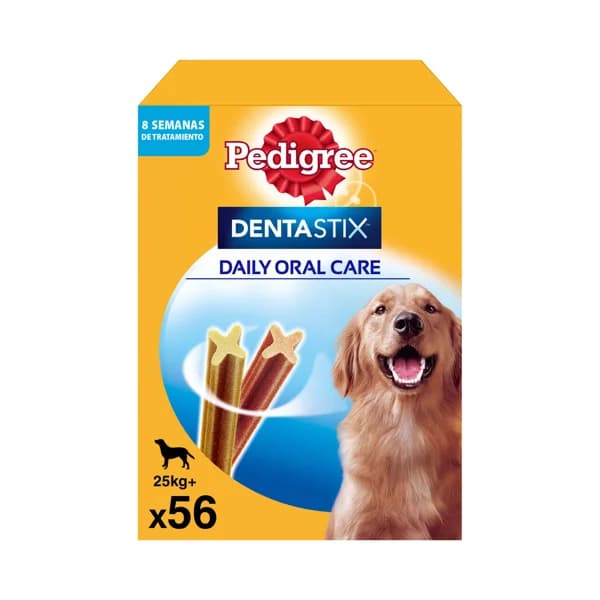 PEDIGREE Snack dental para perros de talla grande PEDIGREE 56 uds de 2160 g. - 1.08 kg - Imagen del producto en Findit