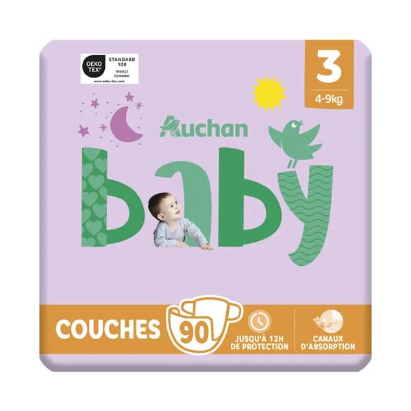 PRODUCTO ALCAMPO Baby Pañales talla 3 (4-9 kg) 90 uds. - 1 ud - Imagen del producto en Findit
