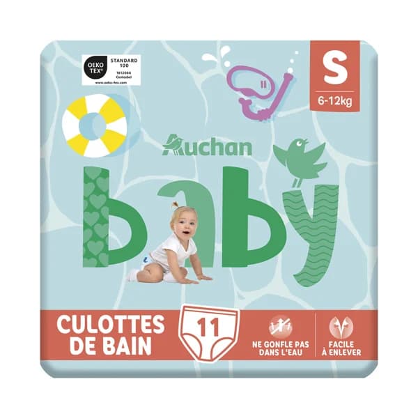 PRODUCTO ALCAMPO Baby Pañales bañador unisex (bañador desechable) talla S, para niños de 6 a 12 kilos 11 uds. - 1 ud - Imagen del producto en Findit