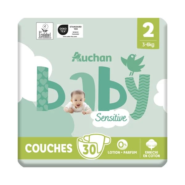 PRODUCTO ALCAMPO Baby sensitive Pañales talla 2 (3-6 kg) 30 uds. - 1 ud - Imagen del producto en Findit