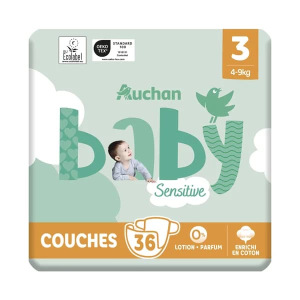 PRODUCTO ALCAMPO Baby sensitive Pañales talla 3 (4-9 kg) 36 uds. - 1 ud - Imagen del producto en Findit