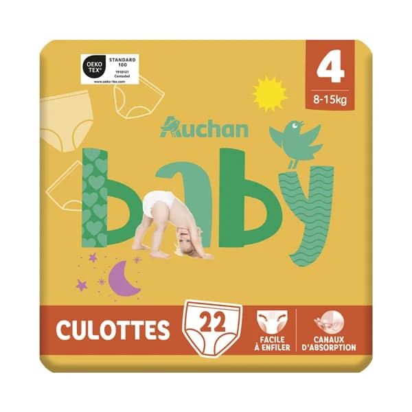 PRODUCTO ALCAMPO Baby Pants (braguitas) de aprendizaje talla 4 para bebés de 8 A 15 kilogramos 22 uds. - 1 ud - Imagen del producto en Findit