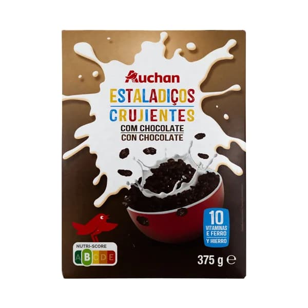 PRODUCTO ALCAMPO Arroz inflado crujiente con chocolate 375 g. - 0.38 kg - Imagen del producto en Findit