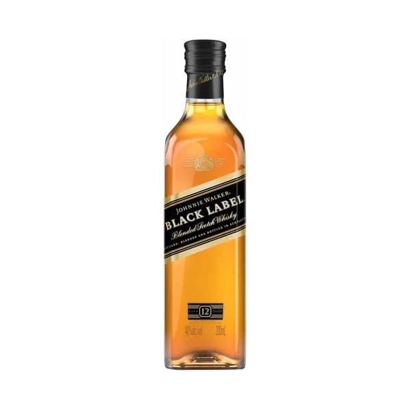 JOHNNIE WALKER Black label Whisky blended escocés 12 años 20 cl. - 0.2 l - Imagen del producto en Findit