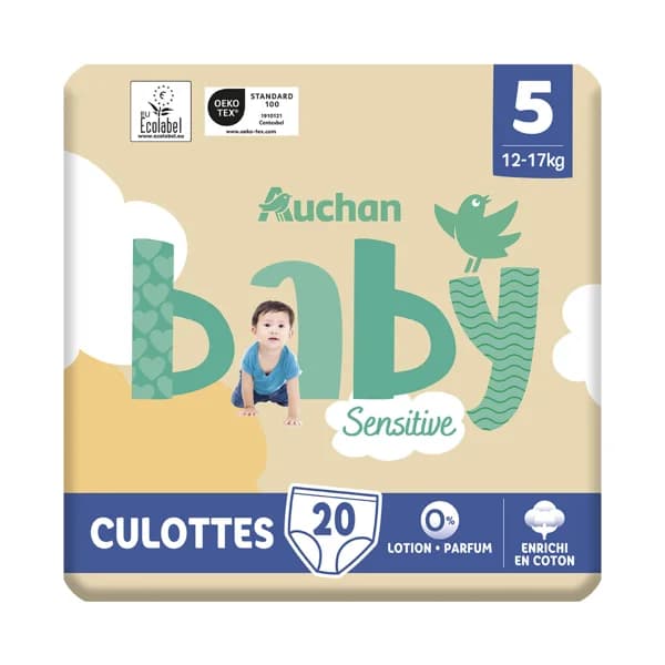 PRODUCTO ALCAMPO Baby sensitive  Pañales talla 5 (12-17 kg) 20 uds. - 1 ud - Imagen del producto en Findit