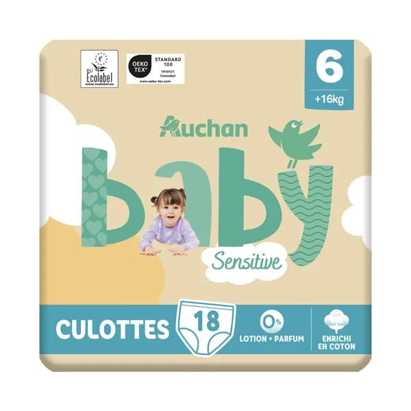 PRODUCTO ALCAMPO Baby sensitive Pañales talla 6 (+16 kg) 18 uds. - 1 ud - Imagen del producto en Findit