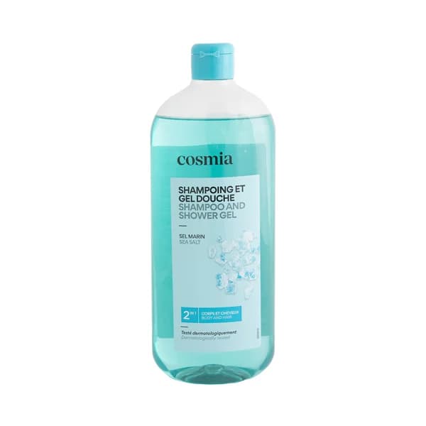 COSMIA Gel y champú para baño y ducha con sal marina 750 ml. - 0.75 l - Imagen del producto en Findit