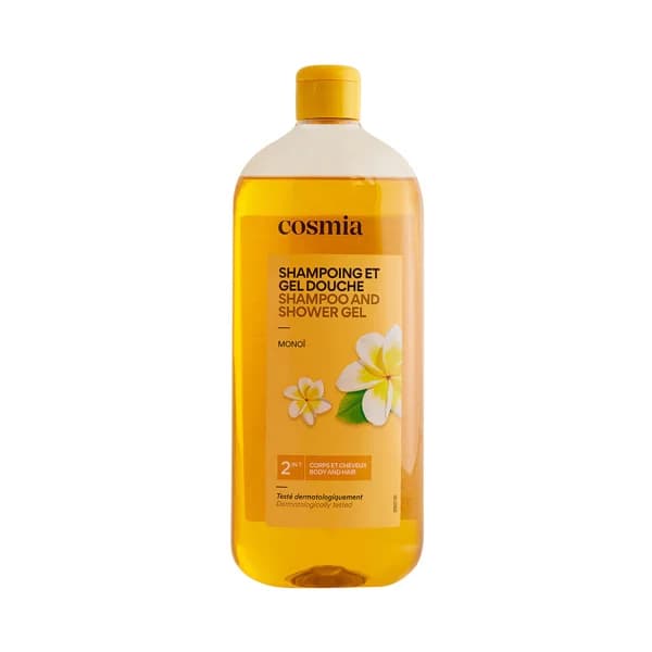 COSMIA Champú y gel de ducha (cuerpo y cabello) con aroma a monoi 750 ml. - 0.75 l - Imagen del producto en Findit