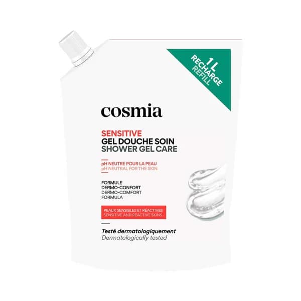 COSMIA Sensitive Recarga gel de baño o ducha con pH neutro, para pieles sensibles y reactivas 1 l. - 1 l - Imagen del producto en Findit