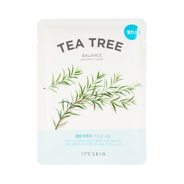 ITS SKIN Tea tree Mascarilla facial hidratante y calmante con extracto de hoja de árbol de té. - 1 ud - Imagen del producto en Findit