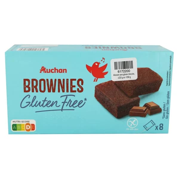 PRODUCTO ALCAMPO Brownies sin gluten 8 uds. 240 g. - 0.24 kg - Imagen del producto en Findit