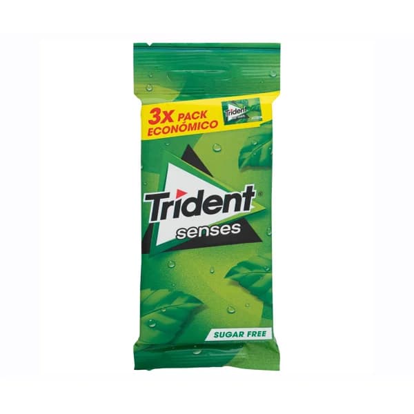 TRIDENT Chicles tableta de menta Rainforest Senses, 3 uds. TRIDENT 69 g. - 0.07 kg - Imagen del producto en Findit