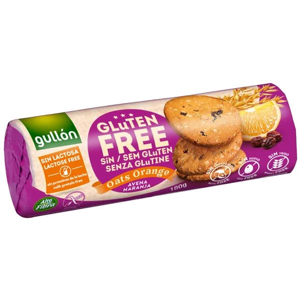 GULLÓN Galletas de avena con naranja, sin gluten GULLÓN 180 g. - 0.18 kg - Imagen del producto en Findit