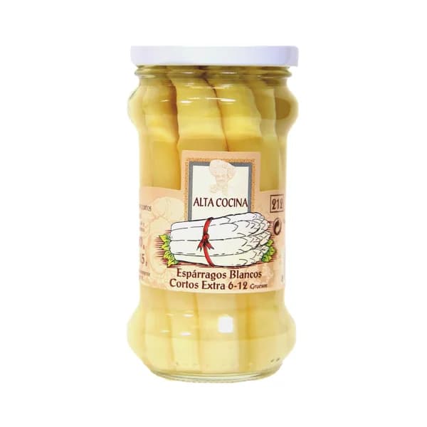 ALTA COCINA Espárragos blancos 9/12 piezas frasco de 115 g. - 0.11 kg - Imagen del producto en Findit