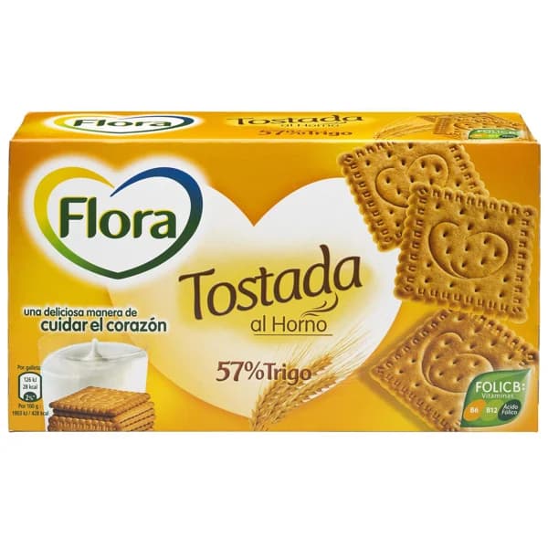Galletas tostadas al horno FLORA 450 gr, - 0.45 kg - Imagen del producto en Findit