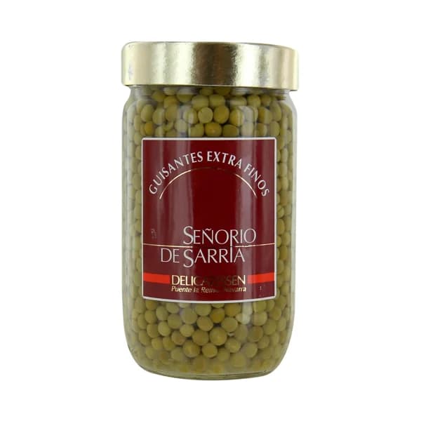SEÑORÍO DE SARRIÁ Guisantes al natural extra finos frasco de 445 g. - 0.45 kg - Imagen del producto en Findit