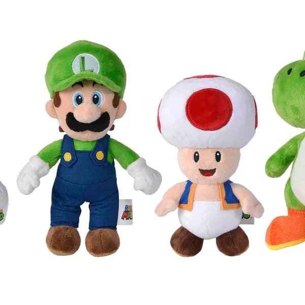 Peluche SUPER MARIO 20cm, material suave, 4 Personajes Disponibles, - 1 ud - Imagen del producto en Findit