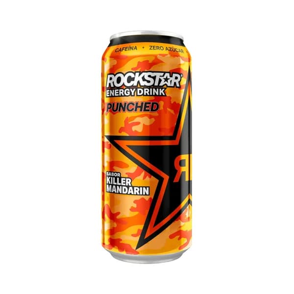 ROCKSTAR Bebida energética sabor a mandarina lata de 500 ml. - 0.5 l - Imagen del producto en Findit