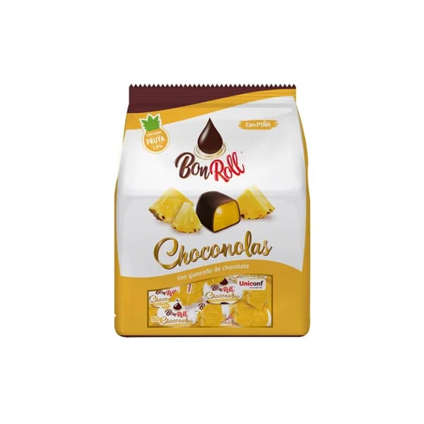 BON ROLL Caramelos glaseados con chocolate con piña BON ROLL CHOCONOLAS 150 g. - 0.15 kg - Imagen del producto en Findit