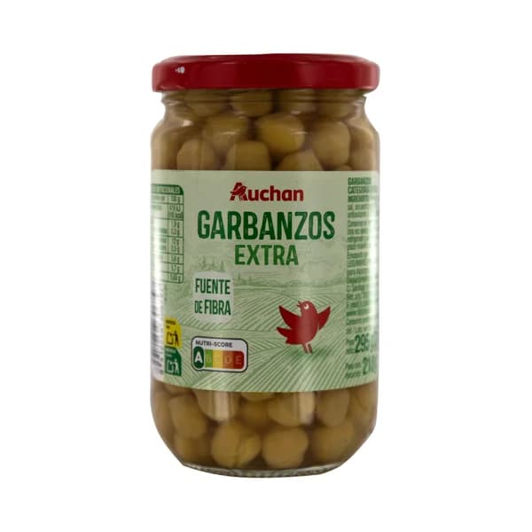 PRODUCTO ALCAMPO Garbanzos extra, cocidos 210 g. - 0.21 kg - Imagen del producto en Findit