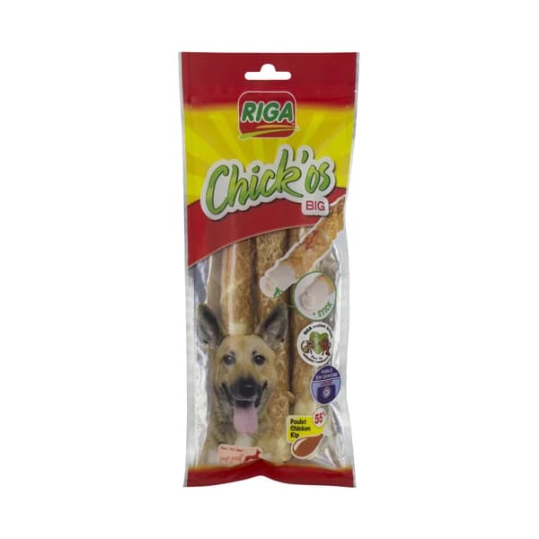RIGA Snack perro grande 3 stick pollo Chick'os Big RIGA 160 gr. - 0.16 kg - Imagen del producto en Findit