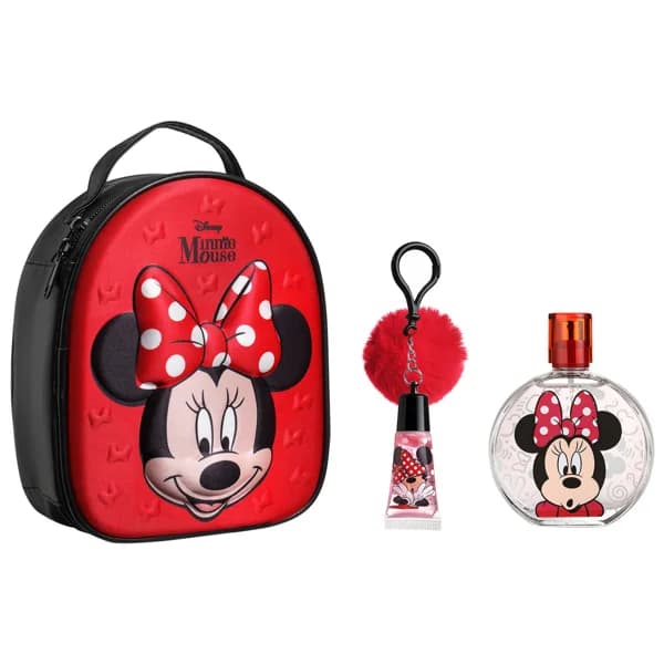 DISNEY Minnie mouse Neceser con forma de mochila con colonia y brillo de labios. - 1 ud - Imagen del producto en Findit
