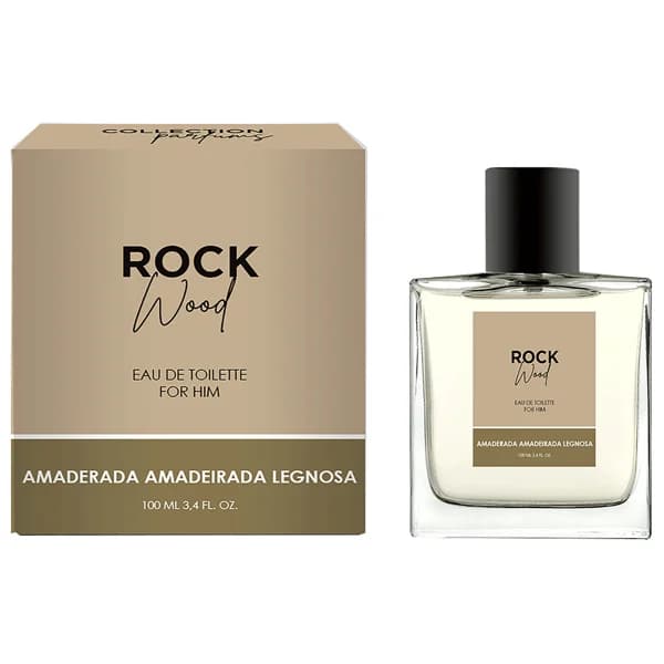 ROCK Wood Eau de toilette para hombre con vaporizador en spray de 100 ml. - 0.1 l - Imagen del producto en Findit