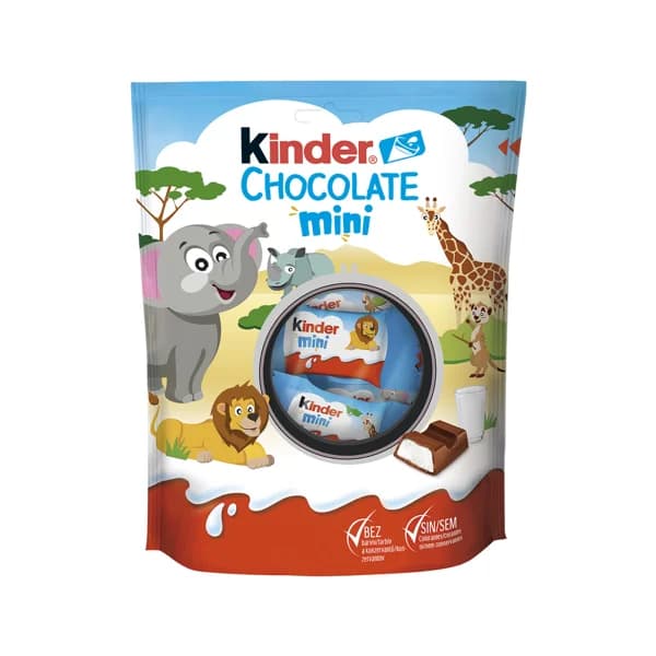 KINDER Barritas chocolate mini, con relleno crema cremoso de leche 120 g. - 0.12 kg - Imagen del producto en Findit