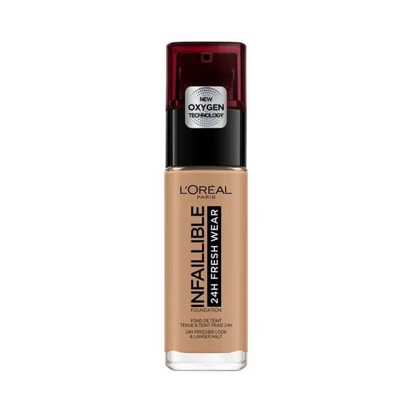 L'ORÉAL PARIS Infaillible Tono 300 Amber, Base de maquillaje de larga duración (24 horas). - 1 ud - Imagen del producto en Findit