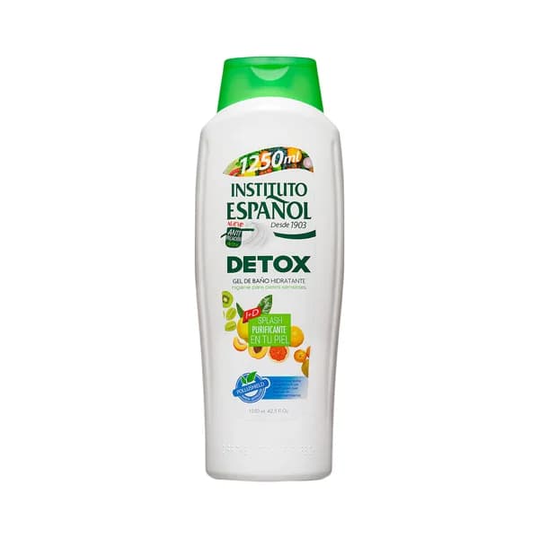 INSTITUTO ESPAÑOL Gel para baño o ducha con acción hidratante y detox, para pieles sensibles INSTITUTO ESPAÑOL Detox 1250 ml. - 1.25 l - Imagen del producto en Findit